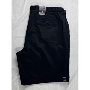 Roundtree & Yorke Big Man Classic Fit Flat Ultimate Expander Black Shorts Sz 44